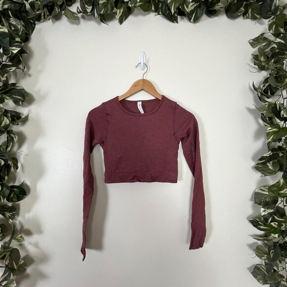 Lululemon Athletic Ebb To Street Long Sleeve Shirt Smoky Red Women’s Size 4 - Picture 1 of 9